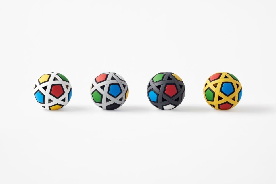 Nendo's non-deflating soccer ball assembles like a puzzle