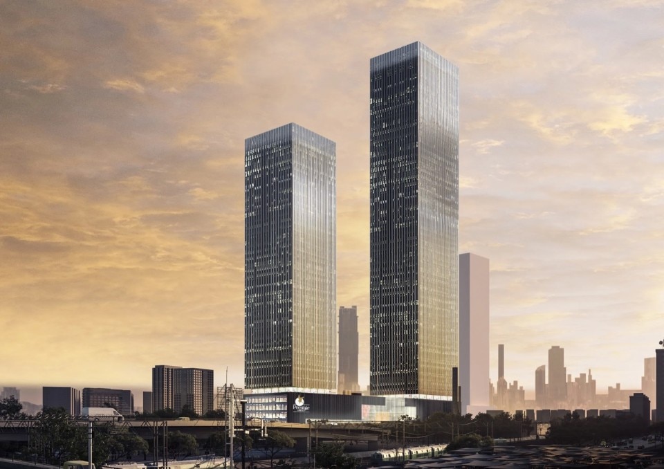 Construction begins on OMA’s first project in india: the Prestige Liberty Towers