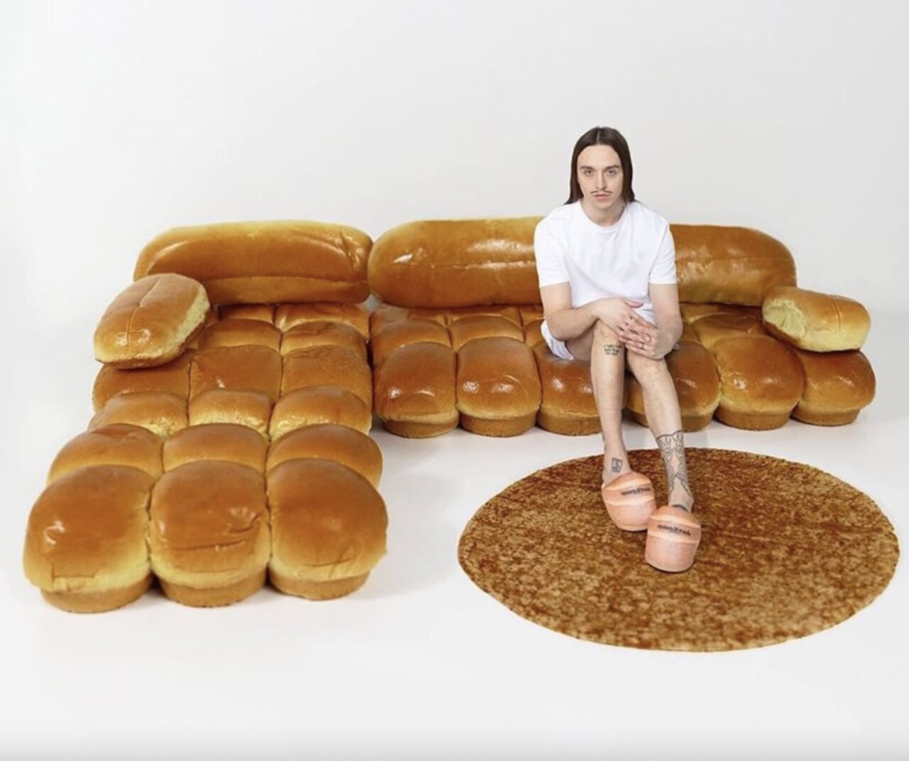 Tommy Cash has proposed a bread-roll sofa to IKEA