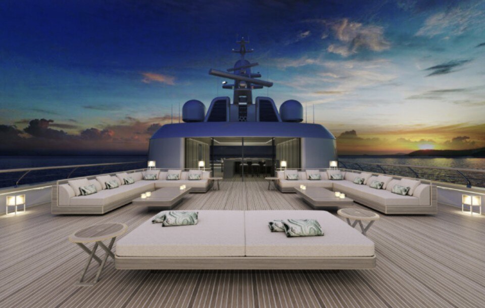 Nautical design meets fashion: the megayacht Admiral by Giorgio Armani