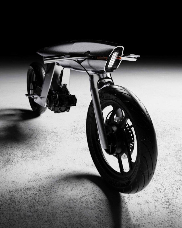 Bandit9 creates a futuristic motorbike with space-grade aluminium