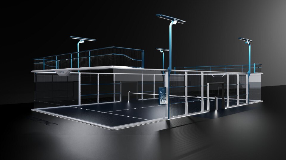 Pininfarina has designed a futuristic padel court
