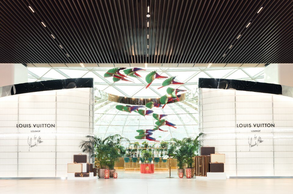 Louis Vuitton’s first lounge in an airport has opened in Doha