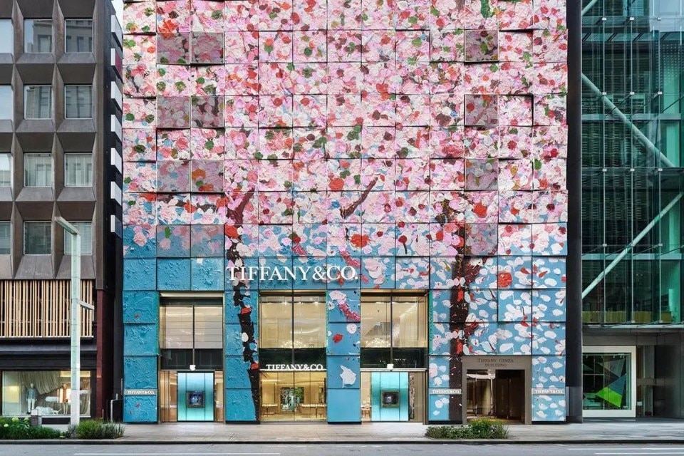 Damien Hirst’s artwork for the reopening of Tokyo’s Tiffany store