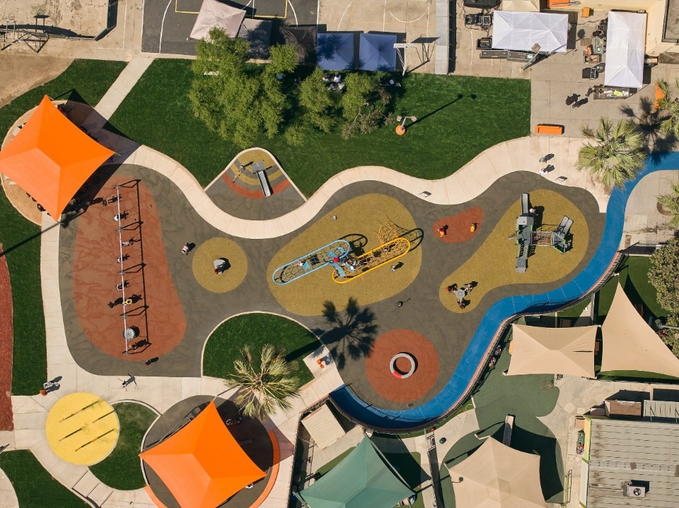 NBBJ and Flea of RHCP renovate playground in Los Angeles