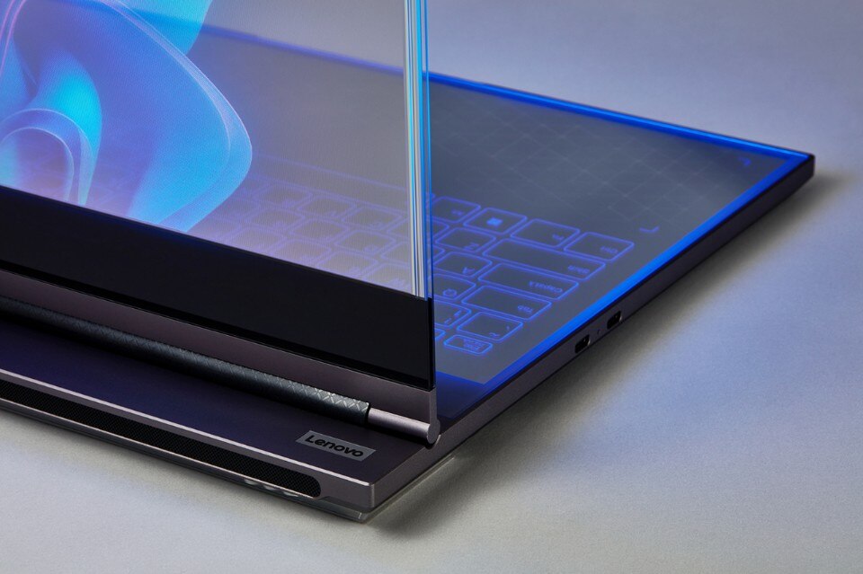 Lenovo’s Transparent ThinkBook is a laptop with a see-through screen