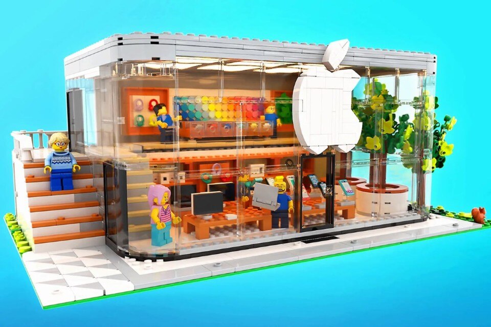 An Apple Store entirely made of Lego