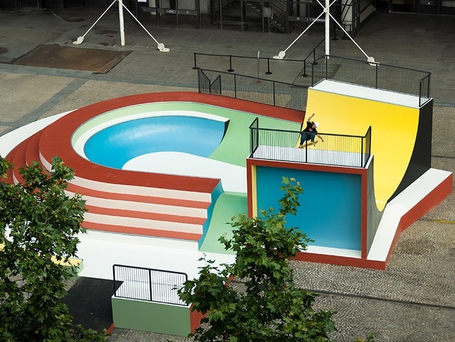 Huge skateable sculpture is now in front of Centre Pompidou in Paris