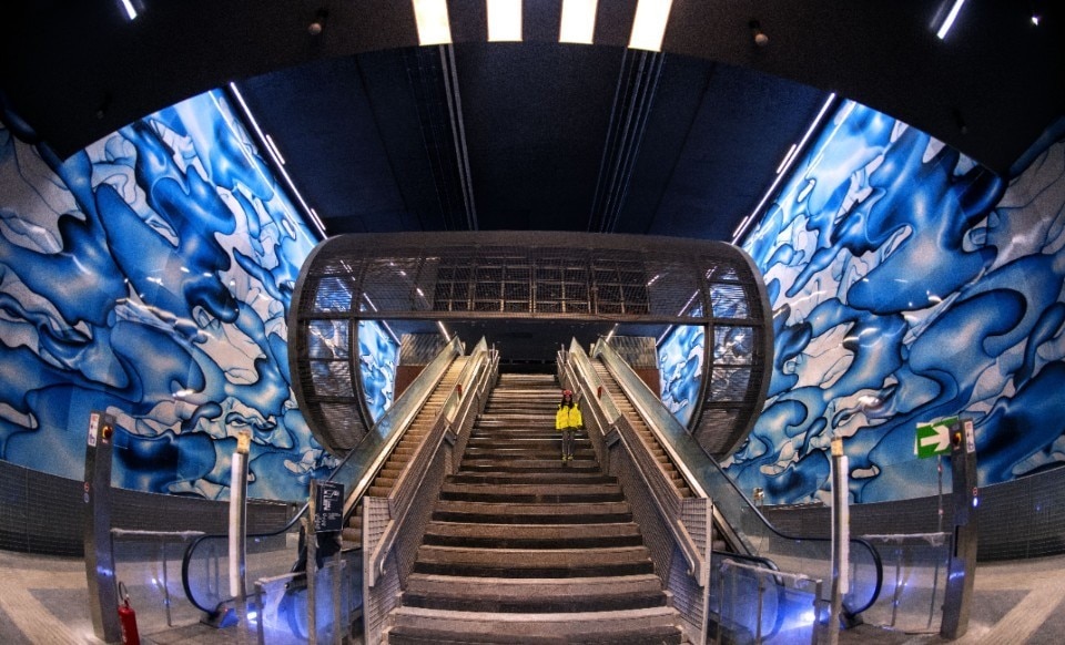 The new Naples metro art station