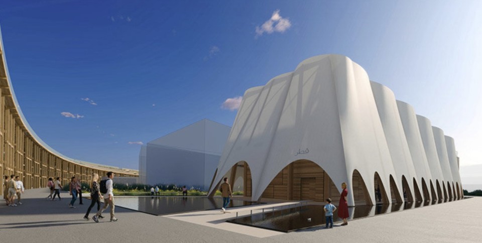 Kengo Kuma designs the Qatar Pavilion for Expo 2025