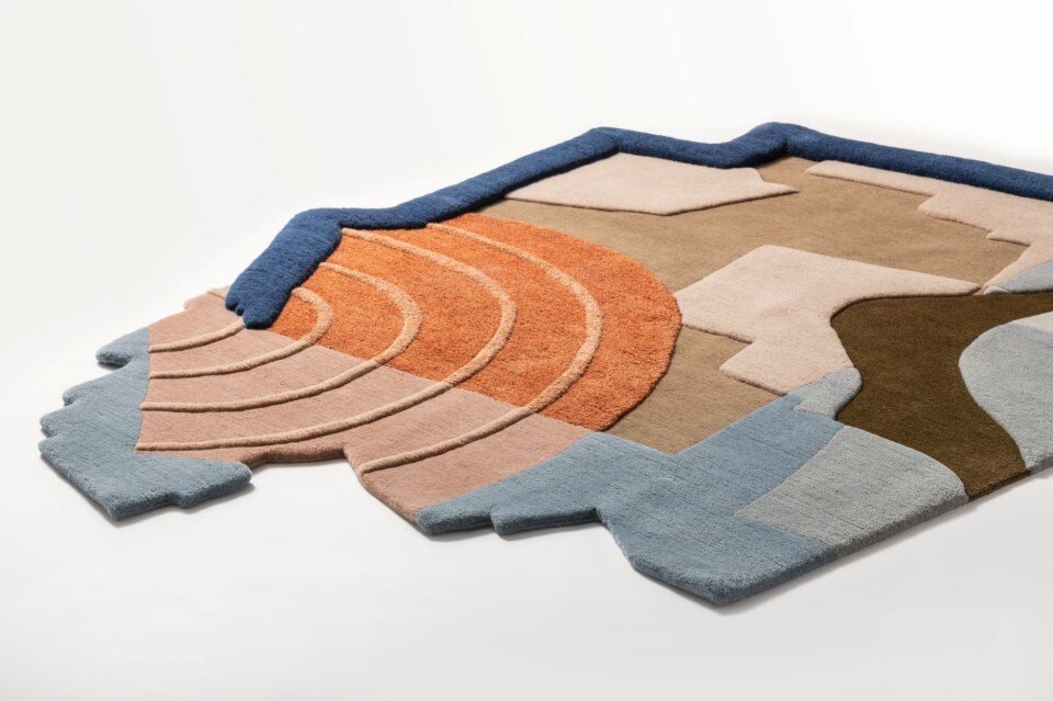 Three-dimensional landscapes in Roberto Sironi’s rug collection