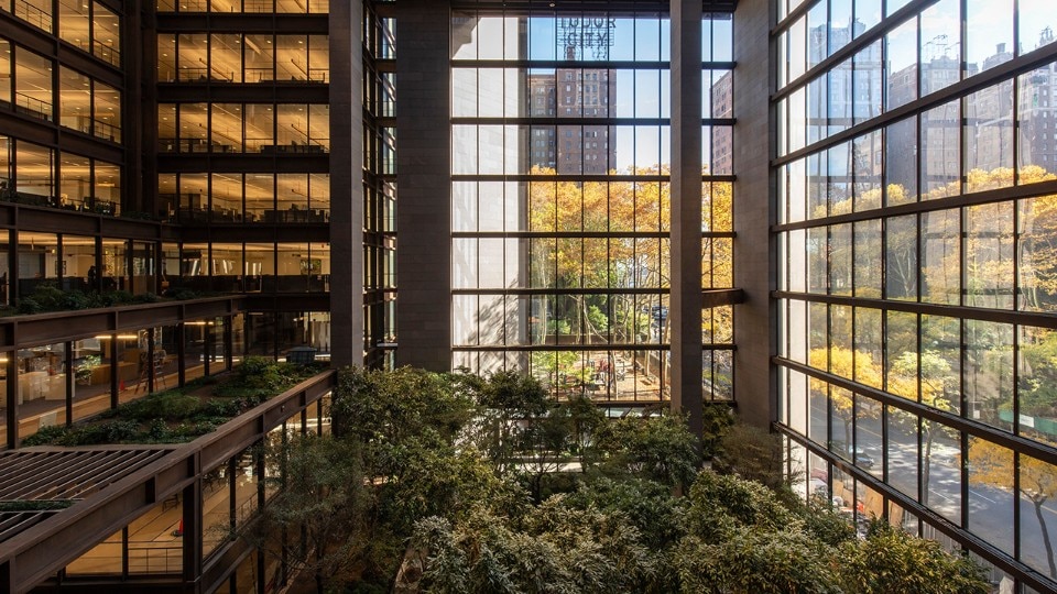 A large office greenhouse: the Ford Foundation Headquarters built in 1967