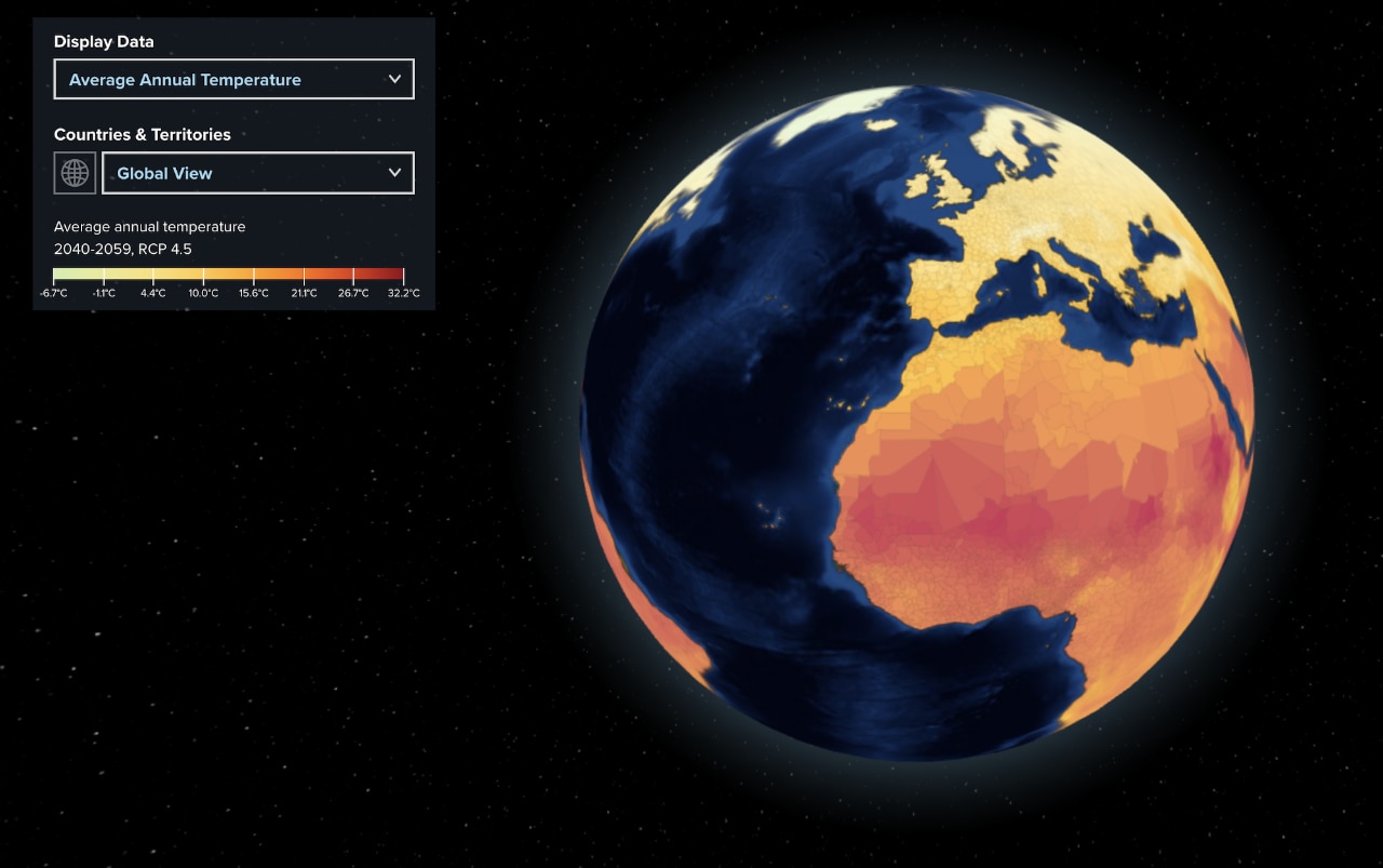 This tool projects the effects of global warming on each nation