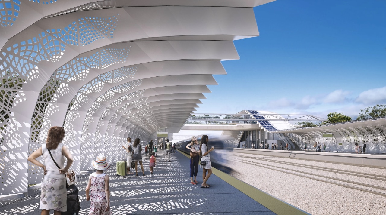 Foster and Arup collaborate to build the first high-speed stations in the US