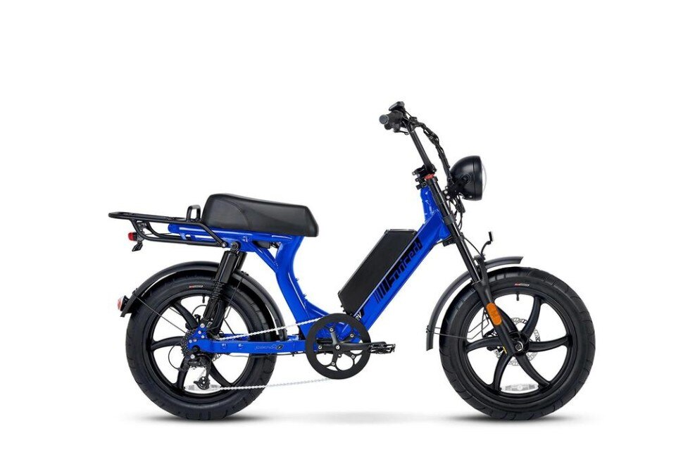 Scorpion X is an electric bicycle that looks like a moped
