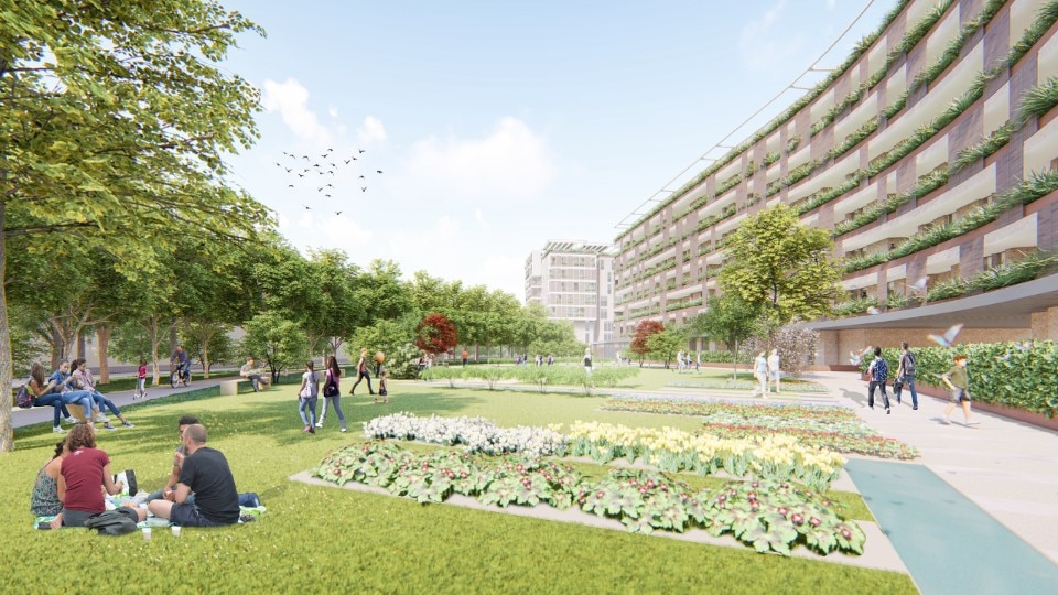 Milan, the redevelopment of Lambrate’s railway yard with orchards and 900 trees