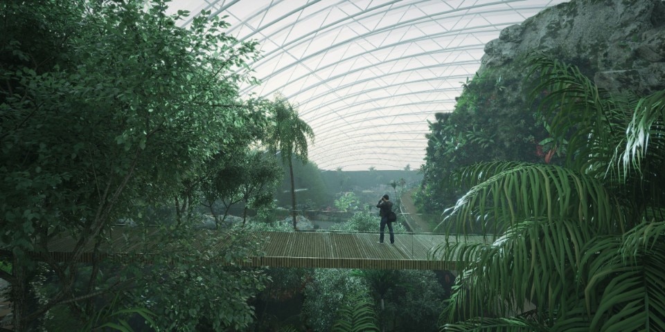 Tropicalia, the largest single dome greenhouse in the world