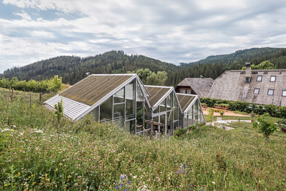 Greenhouse complex developed as a village in Austria