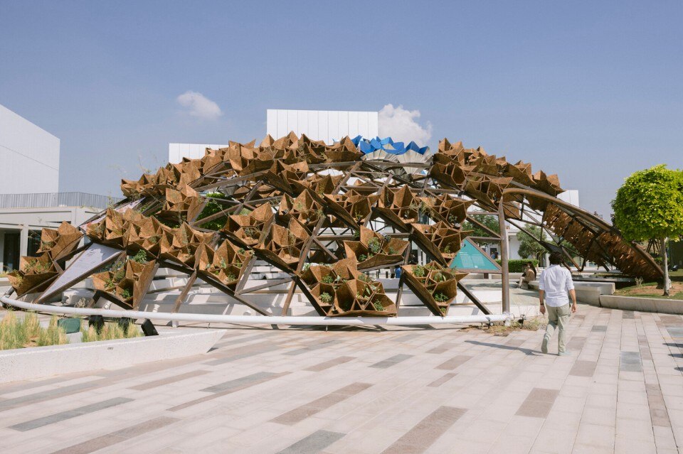 An infraspecies cohabitation pavilion at COP28