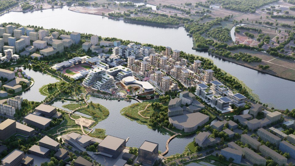 New town on Yangtze River is inspired by water cities