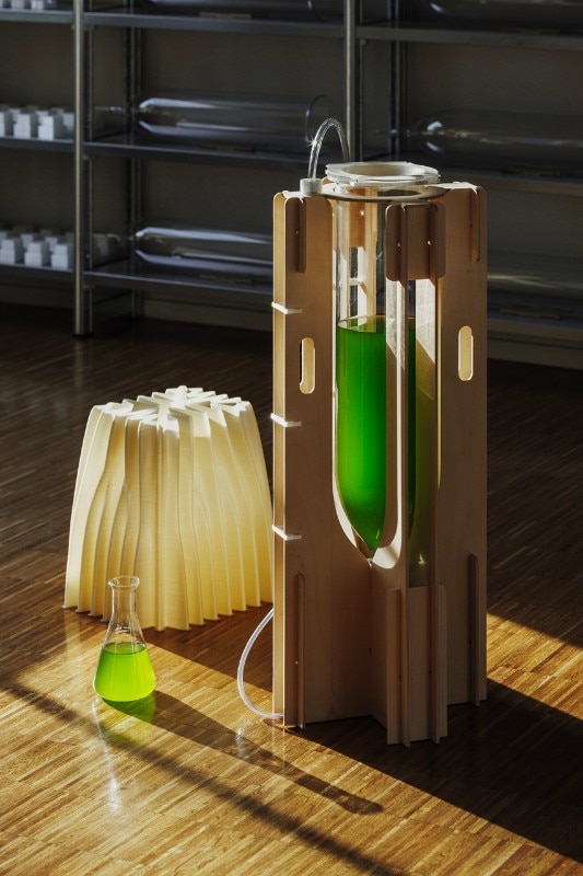 This sustainable device purifies the air using algae