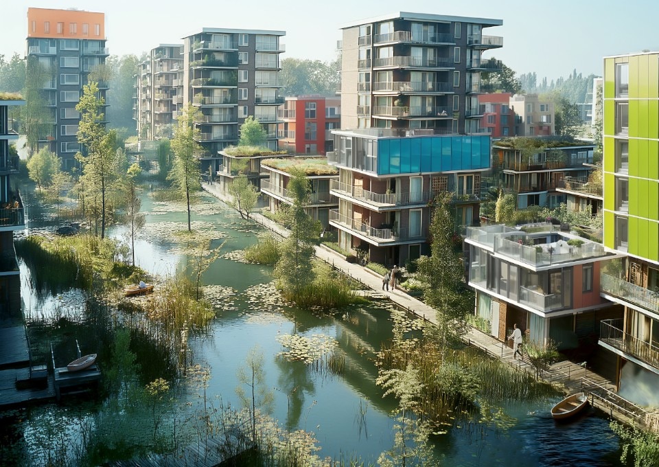 MVRDV envisions what the Netherlands will look like when submerged in water